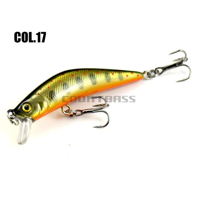 1pc Countbass Minnow Hard Lure 57mm, Trout Fishing Bait,  Freshwater  Bass Wobblers, Free shipping