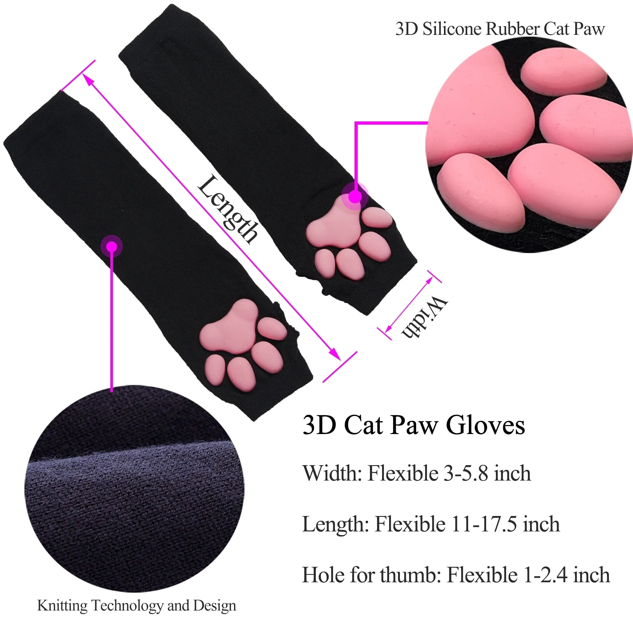 3D Paw Pad Gloves