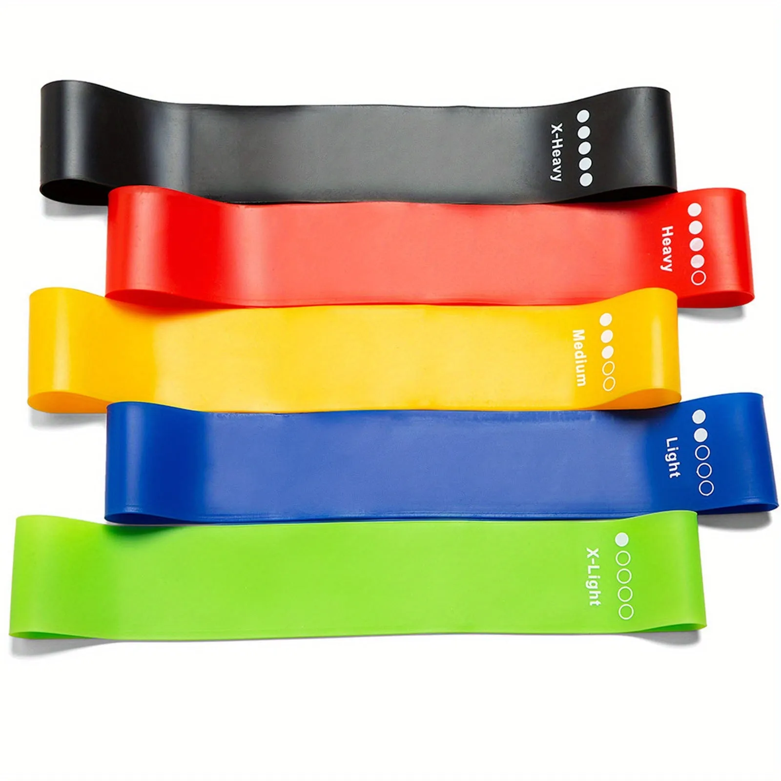 5Piece Resistance Bands Set for FullBody Fitness  Home Workouts