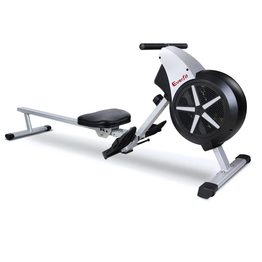 8-Level Air Resistance Rowing Machine, LCD, Foldable - Everfit