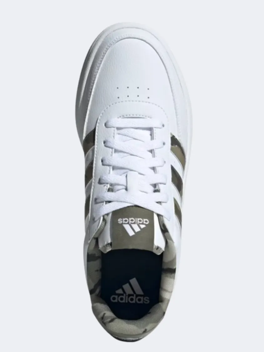 Adidas Breaknet 2 Men Sportswear Shoes White/Olive Strata