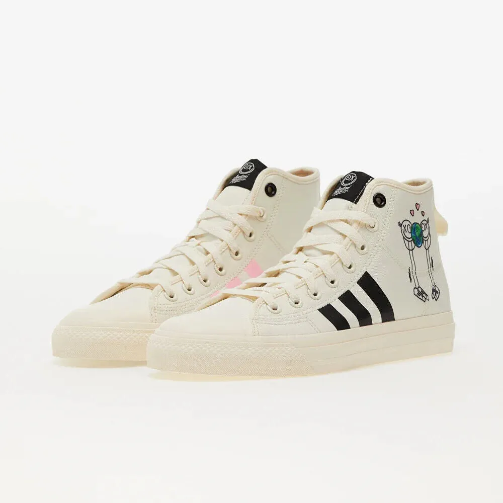 Adidas Originals Nizza High GZ2204 Men's Core White/Black Athletic Shoes HS1207