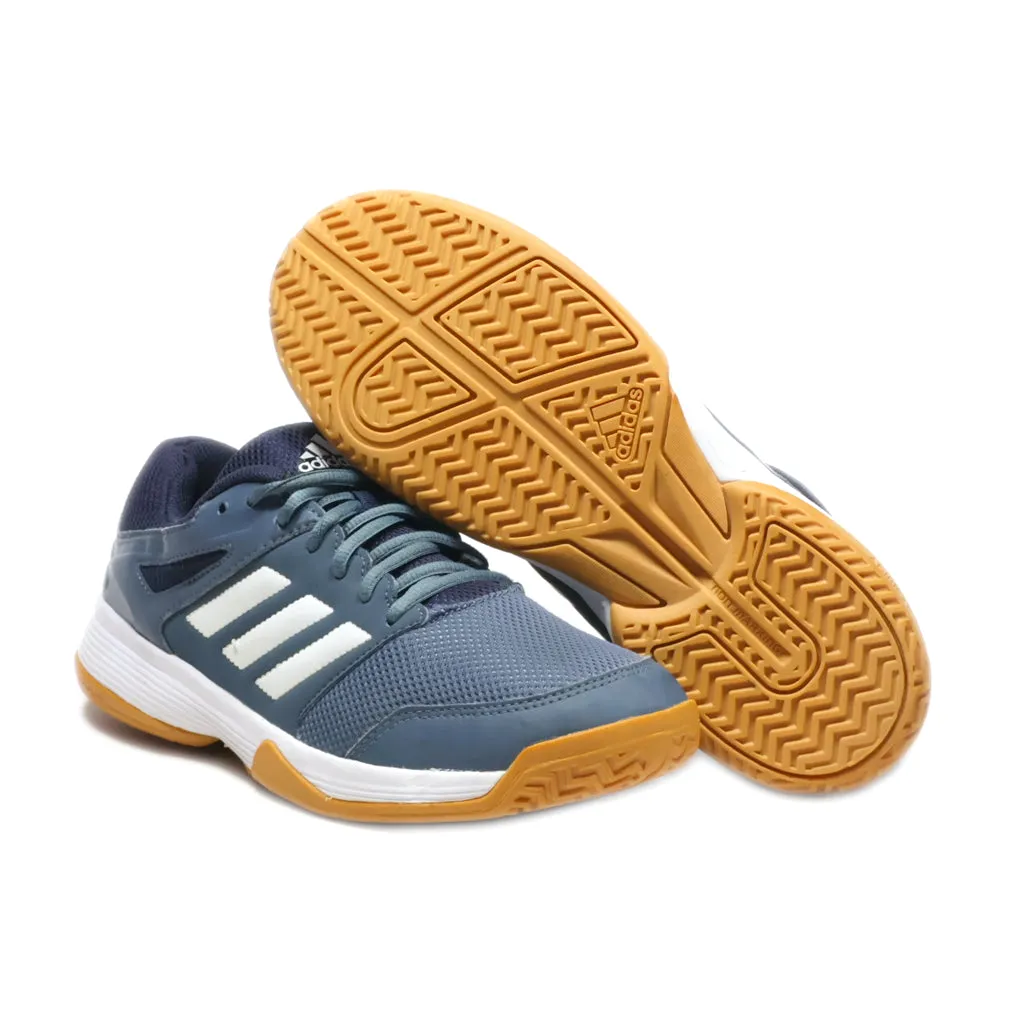 Adidas Speedcourt Sport Shoes Leather Blue Colour For Men