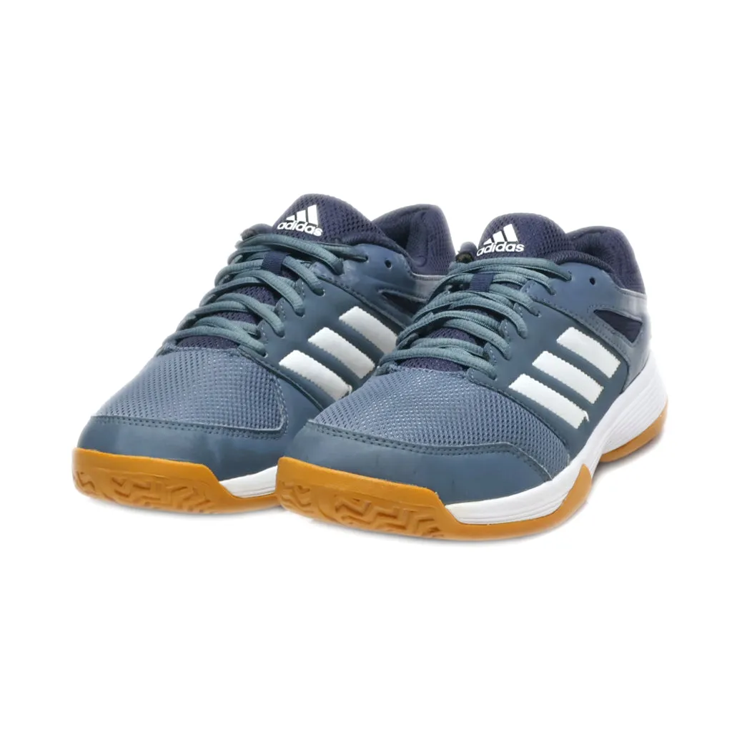 Adidas Speedcourt Sport Shoes Leather Blue Colour For Men