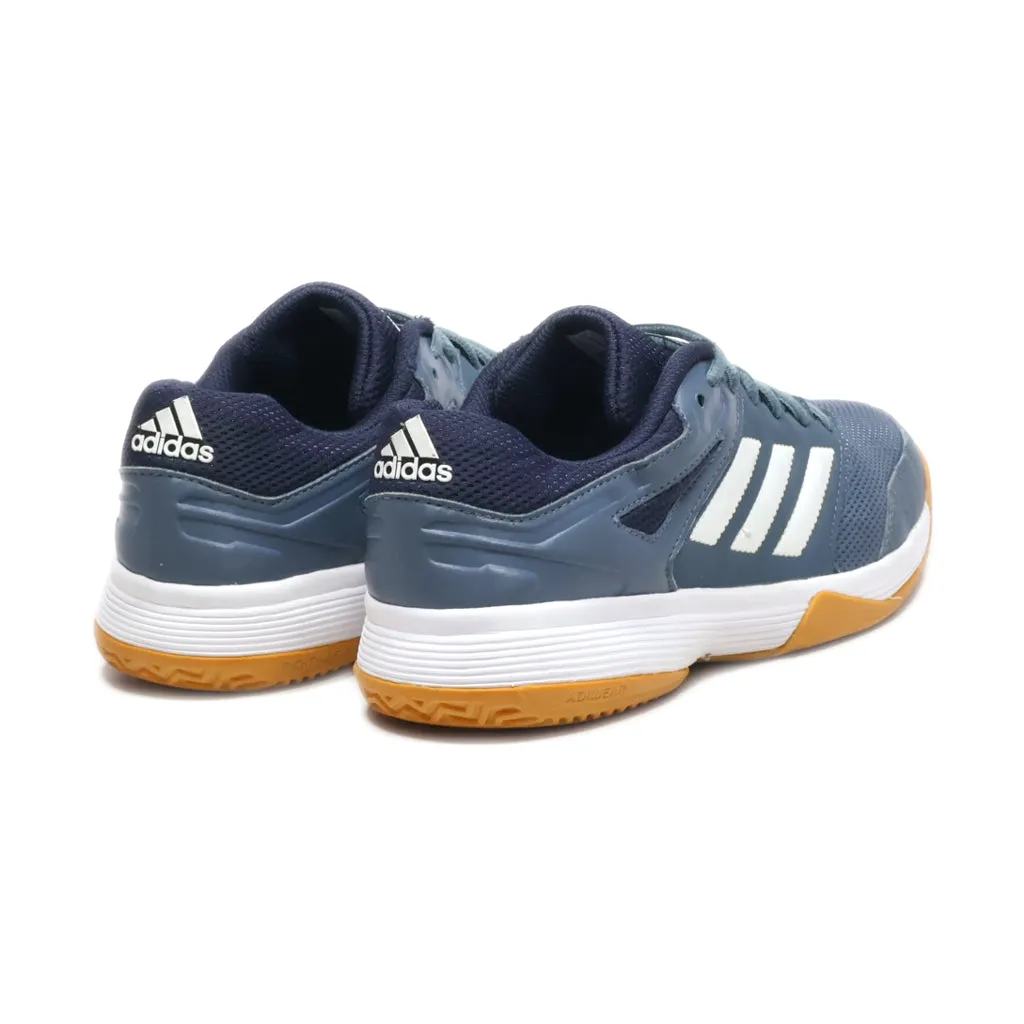 Adidas Speedcourt Sport Shoes Leather Blue Colour For Men