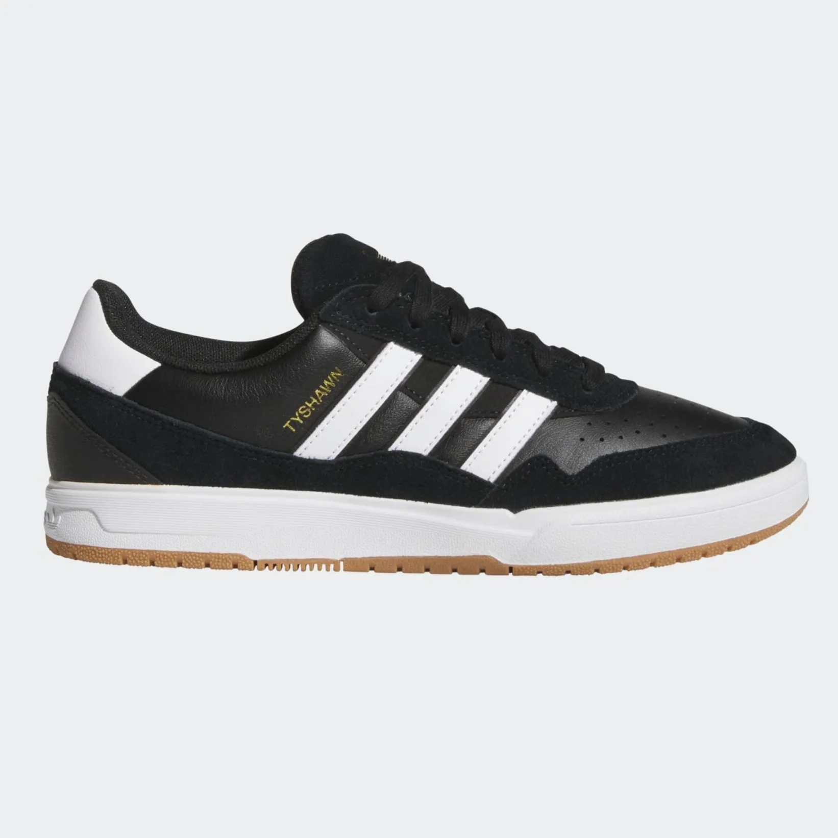 Adidas Tyshawn II Skateboard Shoe - Black/White/Gum