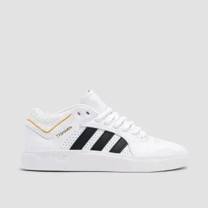 adidas Tyshawn Mid Top Shoes - Ftwr White/Core Black/Gold Met