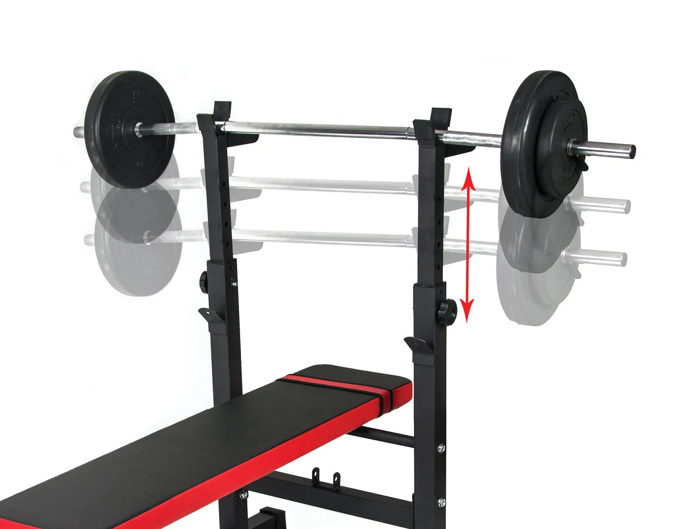 Adjustable Folding Flat Weight Bench with 200kg Capacity