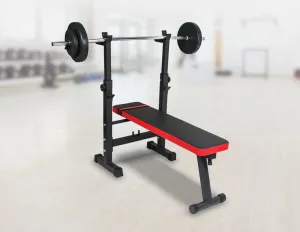 Adjustable Folding Flat Weight Bench with 200kg Capacity