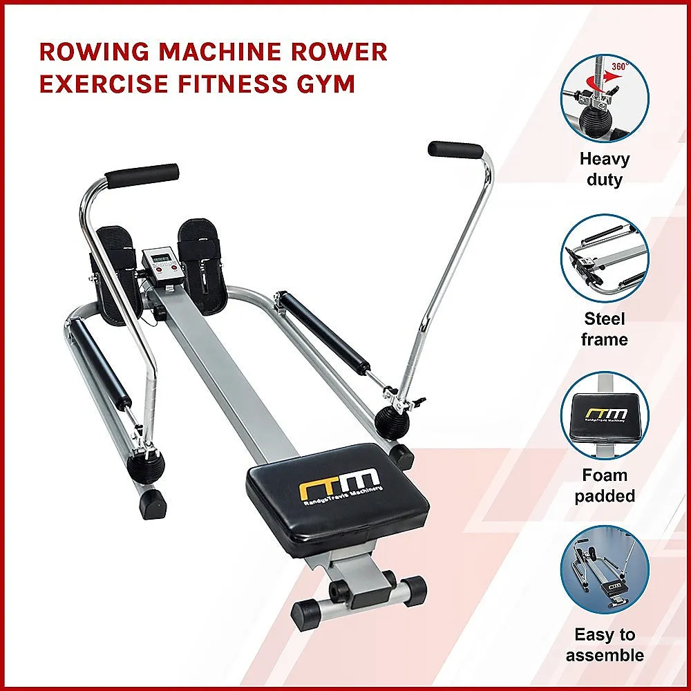 Adjustable Hydraulic Rowing Machine with Display