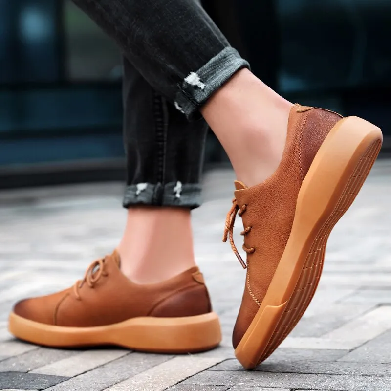 Advbridge Spring Summer Trend Men's Shoes Breathable Men's Oxford Shoes Dress Shoes Men's Flats Fashion Work Shoes Men's Casual Shoes