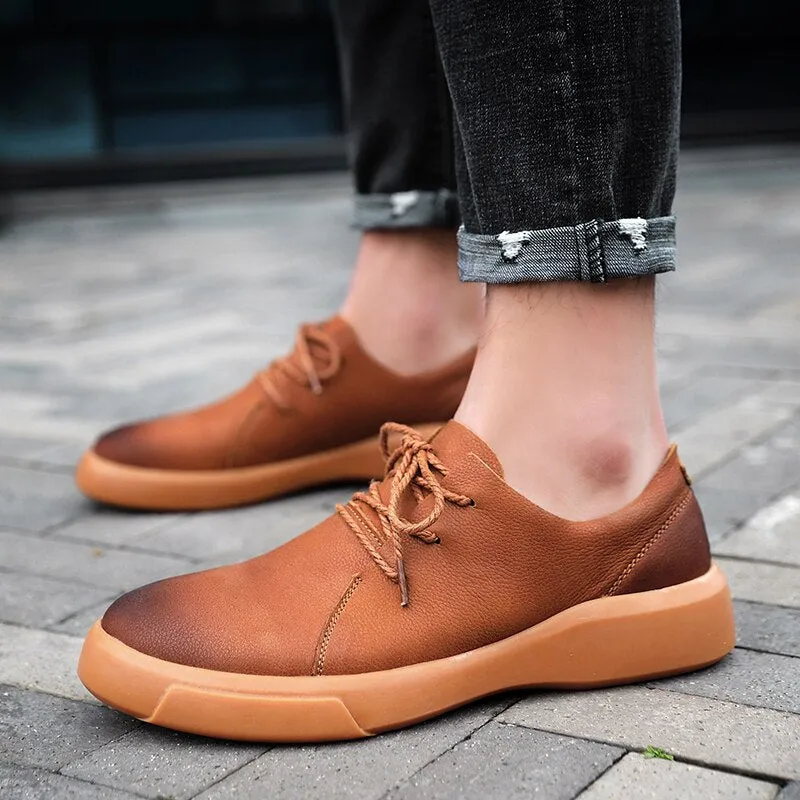 Advbridge Spring Summer Trend Men's Shoes Breathable Men's Oxford Shoes Dress Shoes Men's Flats Fashion Work Shoes Men's Casual Shoes