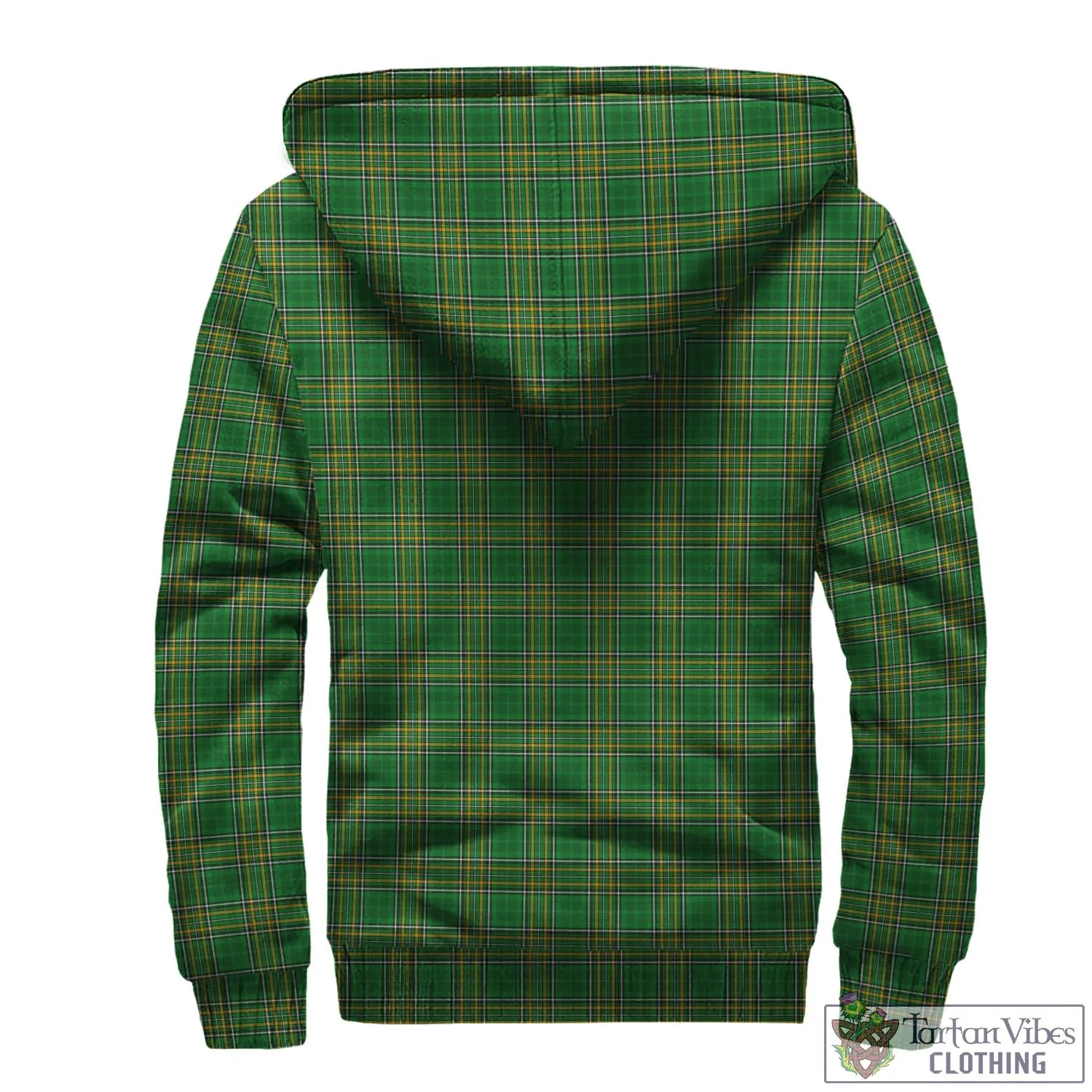 Alexander Irish Clan Tartan Sherpa Hoodie with Coat of Arms