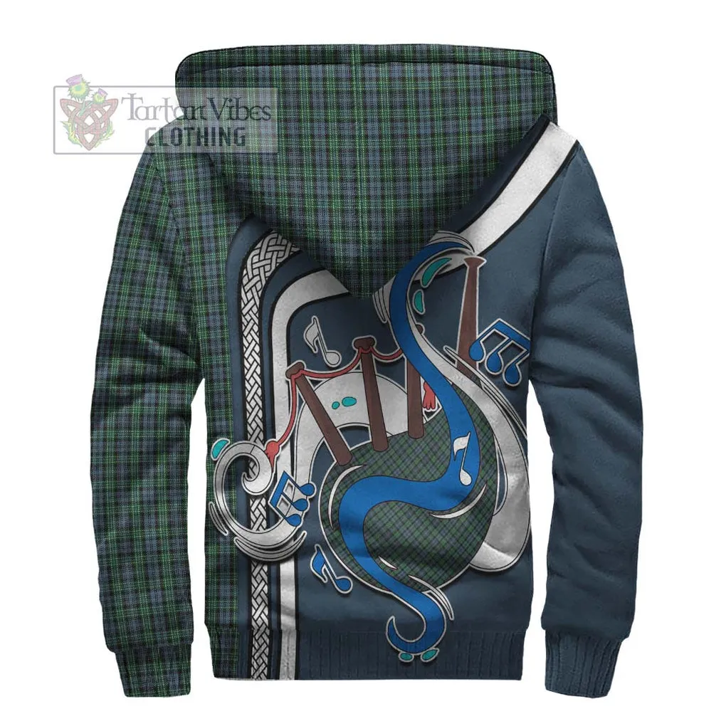 Arbuthnot Tartan Sherpa Hoodie with Epic Bagpipe Style