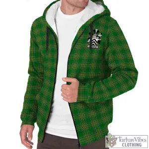 Archdekin Irish Clan Tartan Sherpa Hoodie with Coat of Arms