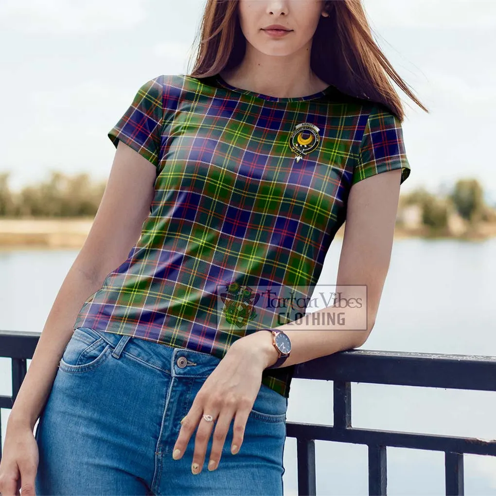 Arnott Tartan Cotton T-Shirt with Family Crest