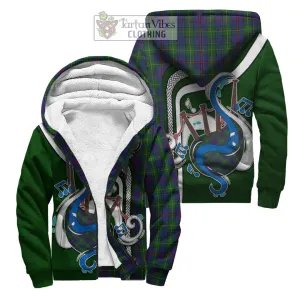 Bailey Tartan Sherpa Hoodie with Epic Bagpipe Style