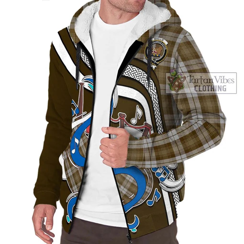 Baillie Dress Tartan Sherpa Hoodie with Epic Bagpipe Style