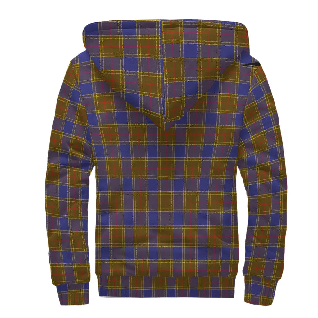 Balfour Tartan Sherpa Hoodie with Family Crest