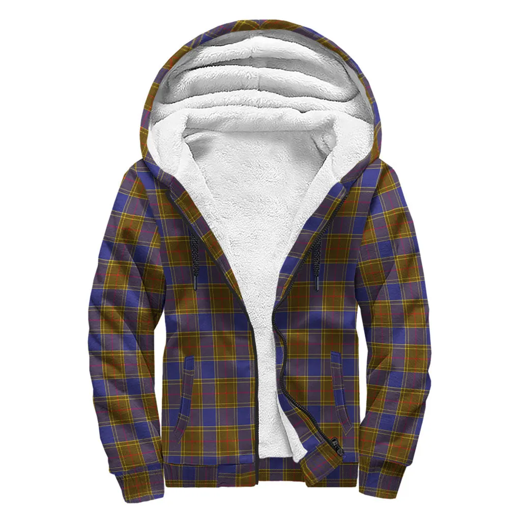 Balfour Tartan Sherpa Hoodie with Family Crest