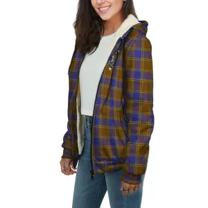 Balfour Tartan Sherpa Hoodie with Family Crest