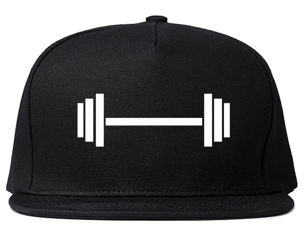 Barbell Workout Gym Mens Snapback Hat