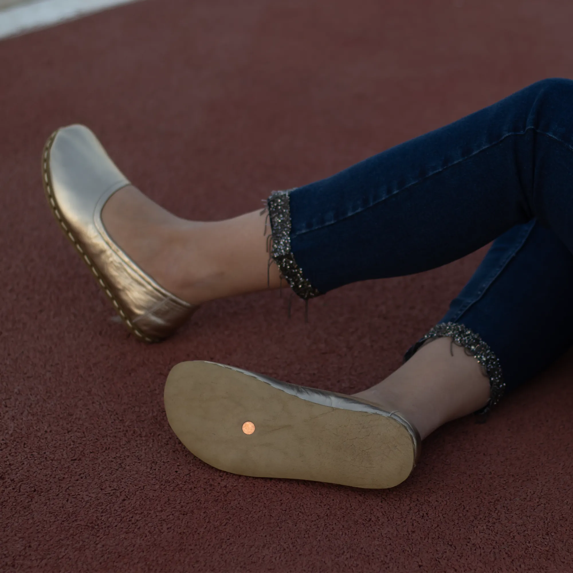 Barefoot Flat Shoes Gold for Women