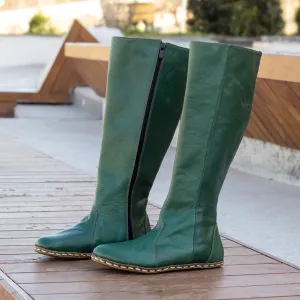 Barefoot Long Boots Green for Women