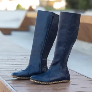 Barefoot Long Boots Navy Blue for Women