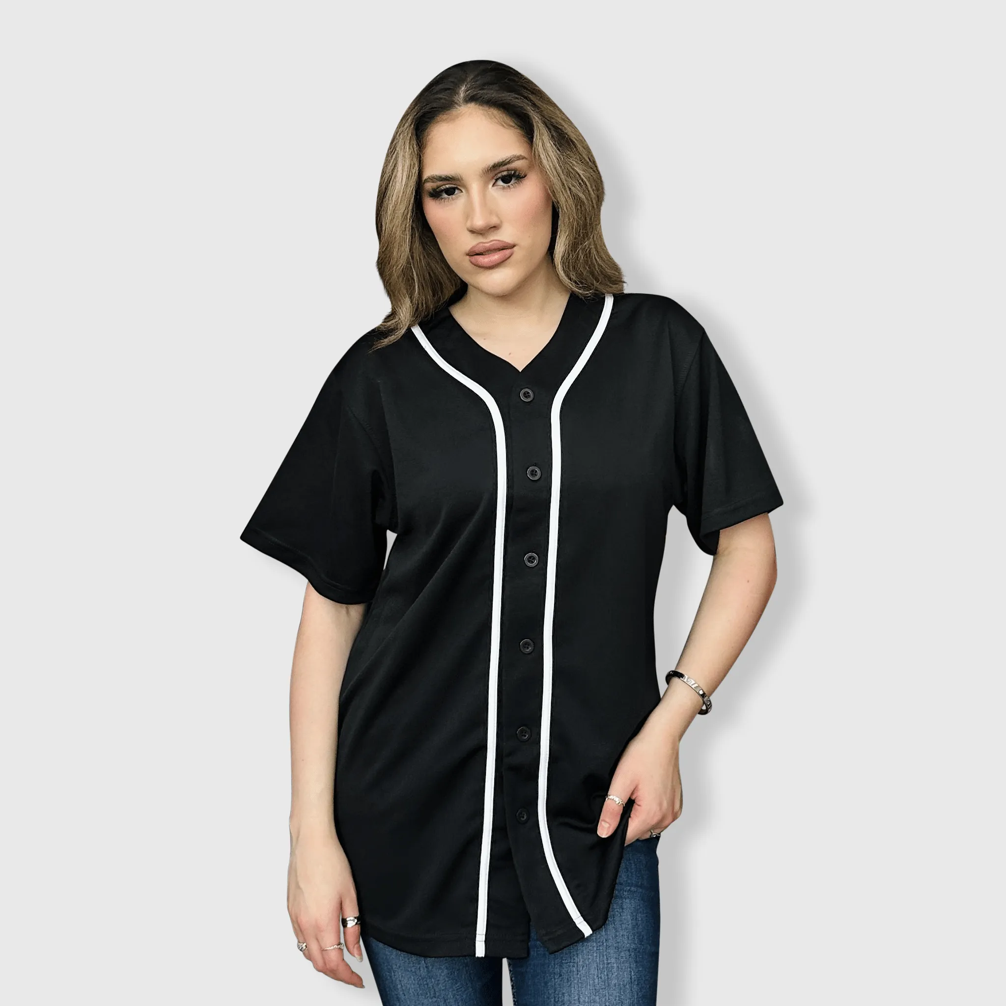 Baseball Button Down Jersey Adult