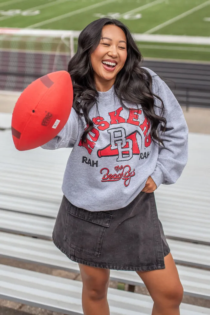 Beach Boys Huskers Cheer Thrifted Sweatshirt