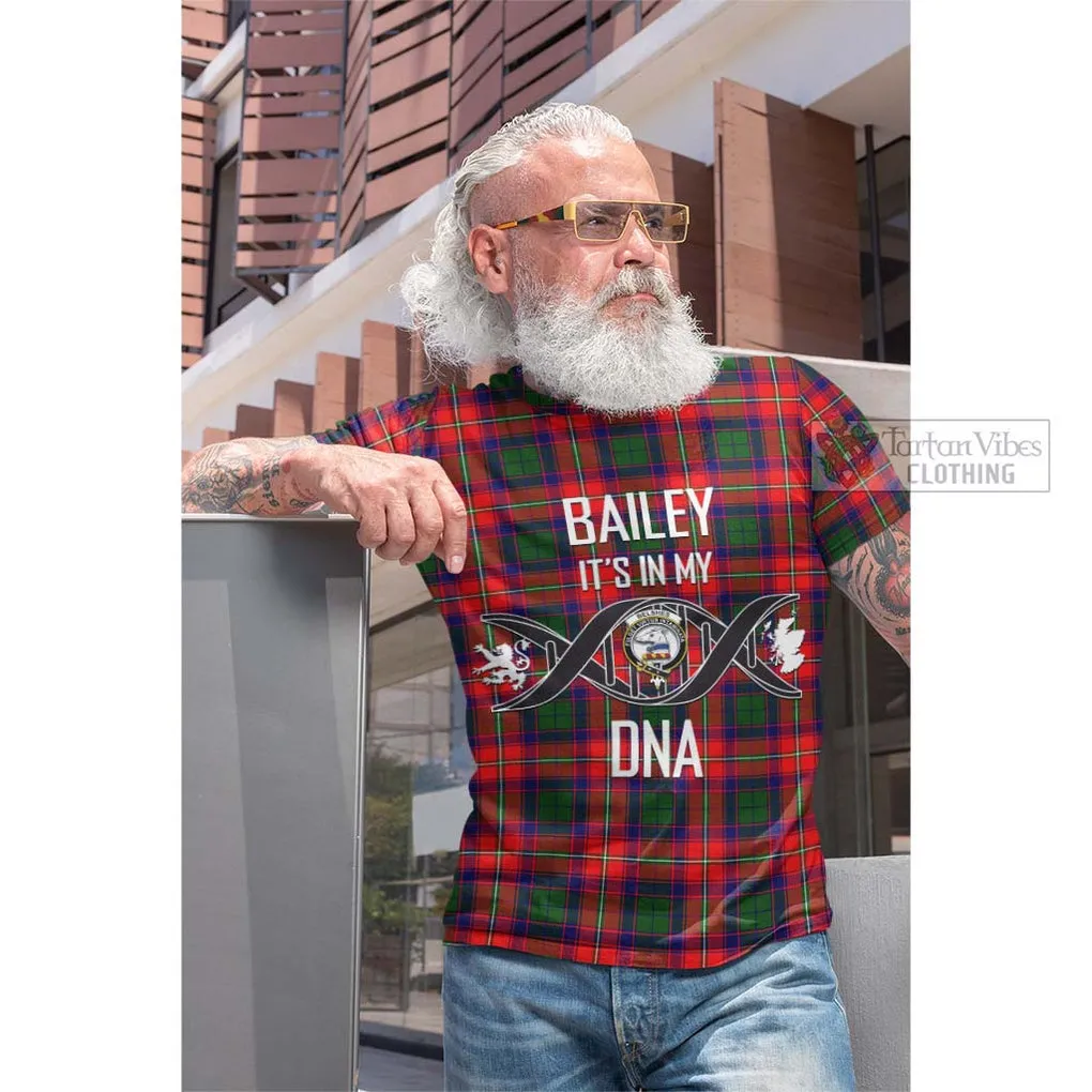 Belshes Tartan Cotton T-shirt with Family Crest DNA In Me Style