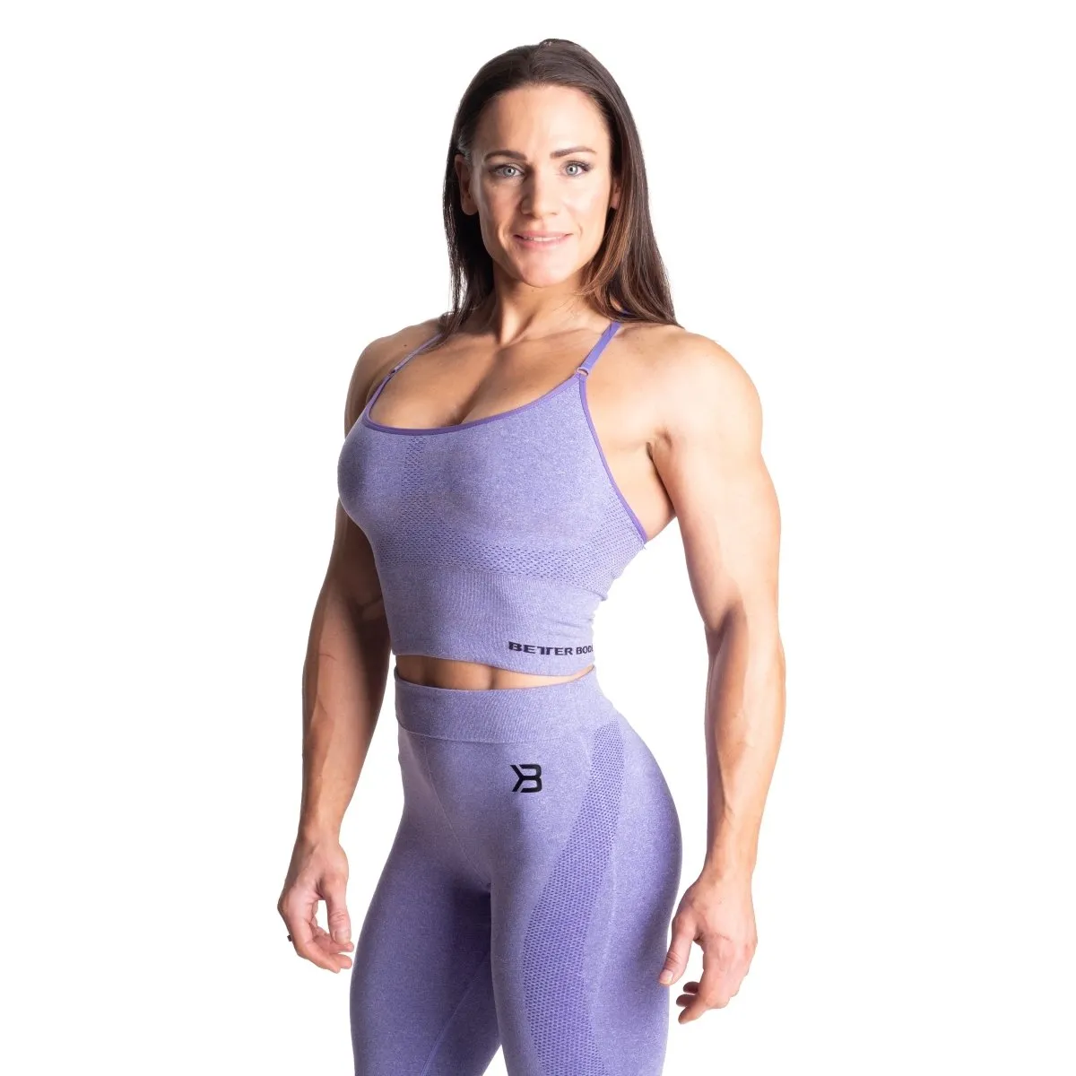 Better Bodies Astoria Seamless Bra - Athletic Purple Melange