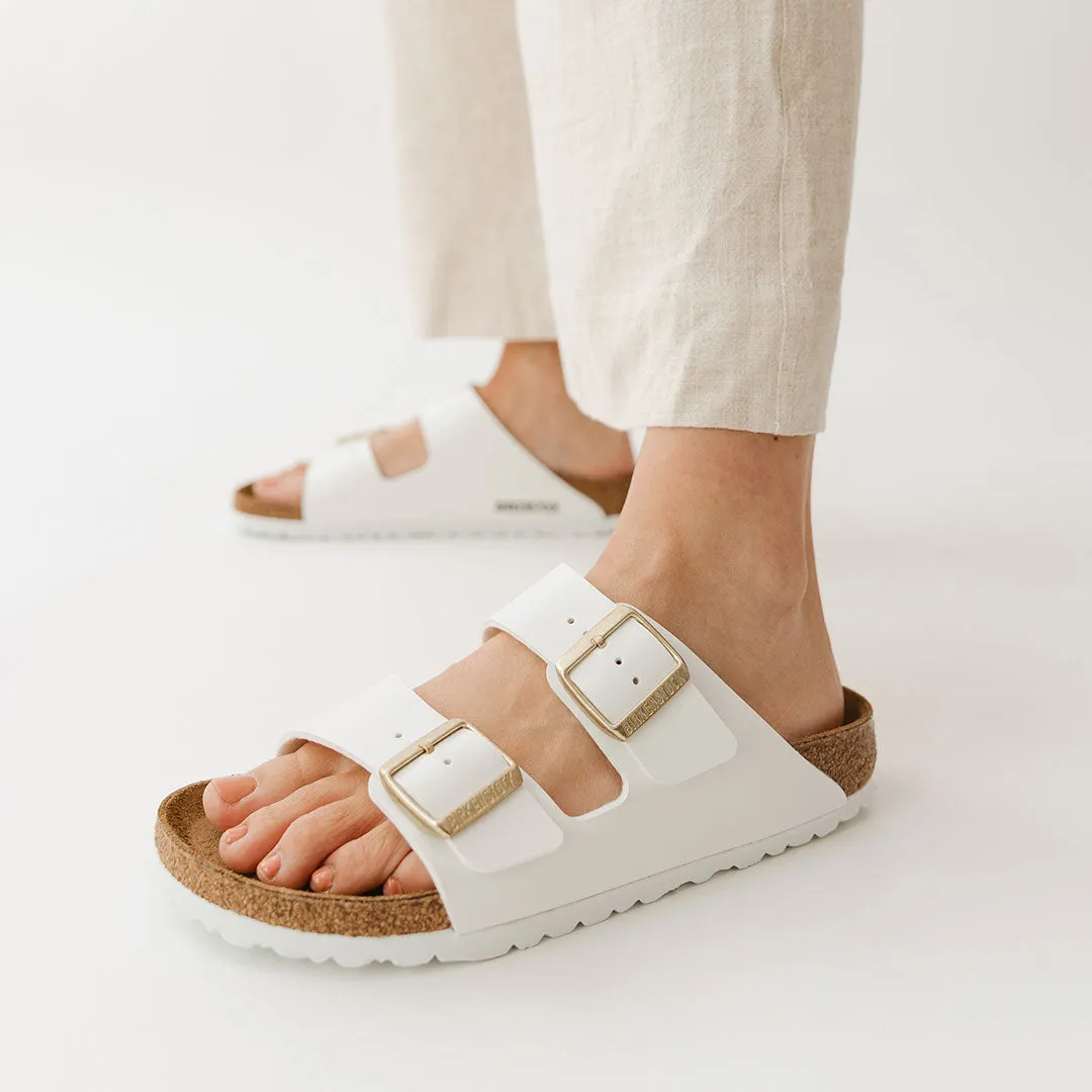 Birkenstock Arizona Birko Flor-Patent White