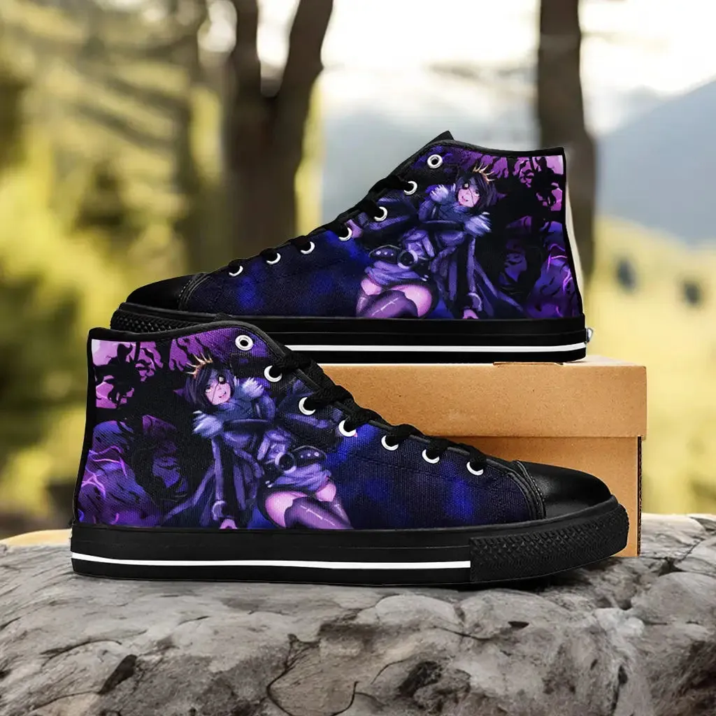 Black Clover Vanica Zogratis Megicula Shoes High Tops Sneakers for Kids and Adults