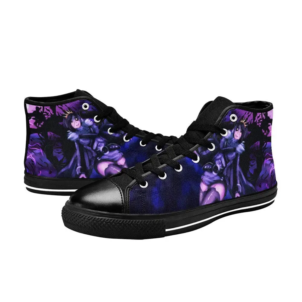 Black Clover Vanica Zogratis Megicula Shoes High Tops Sneakers for Kids and Adults