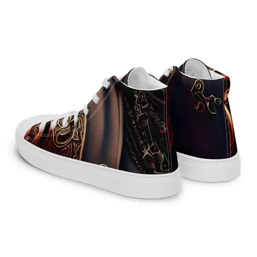 Black pirates men’s high top stylish shoes