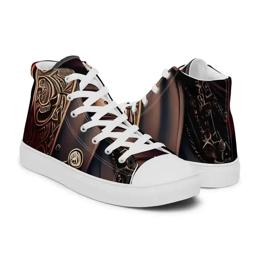 Black pirates men’s high top stylish shoes