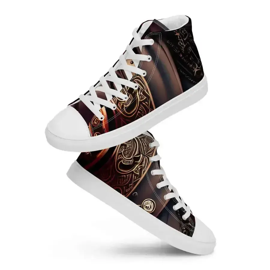 Black pirates men’s high top stylish shoes