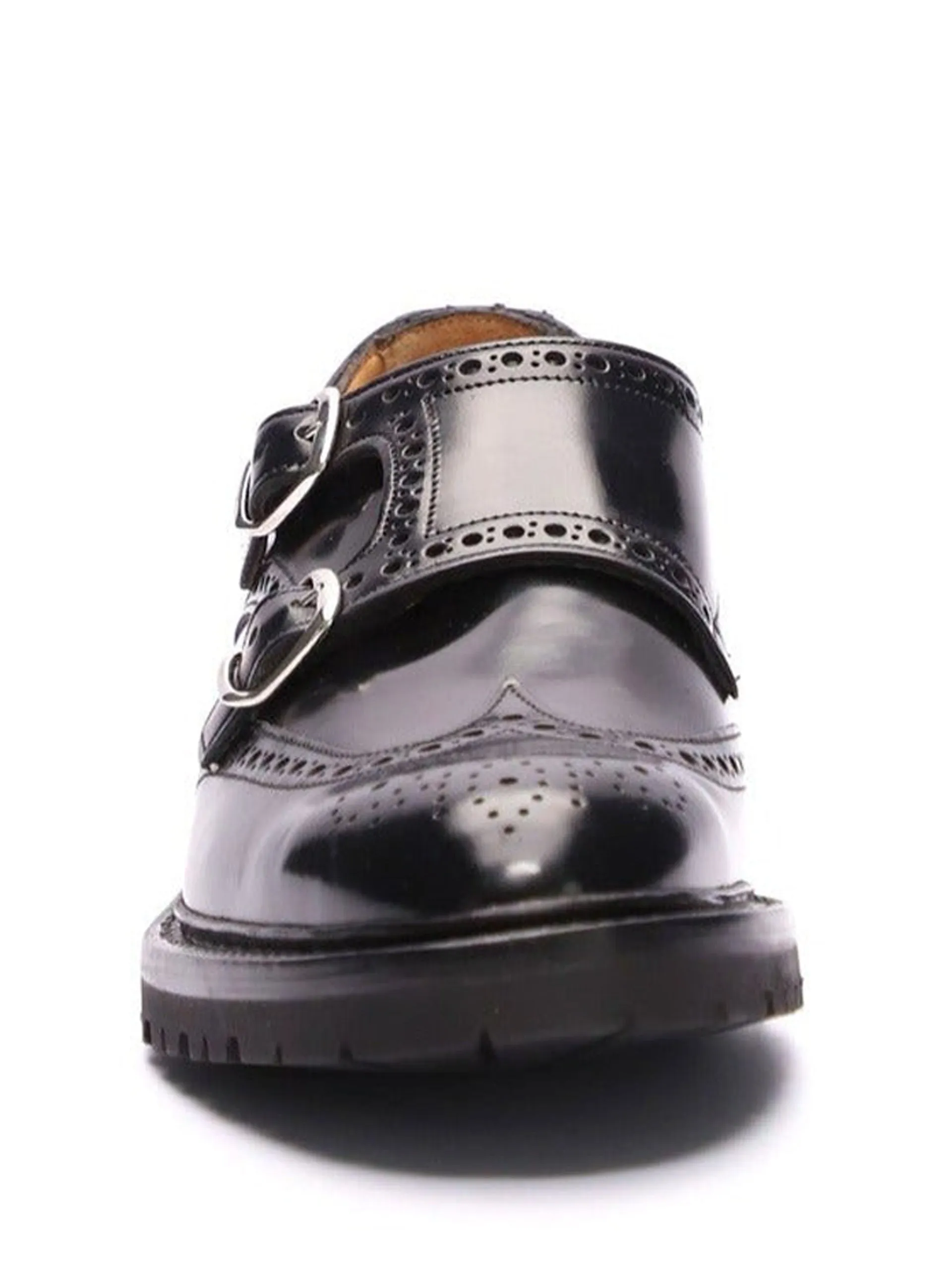 Black Virginia Double Monk shoes