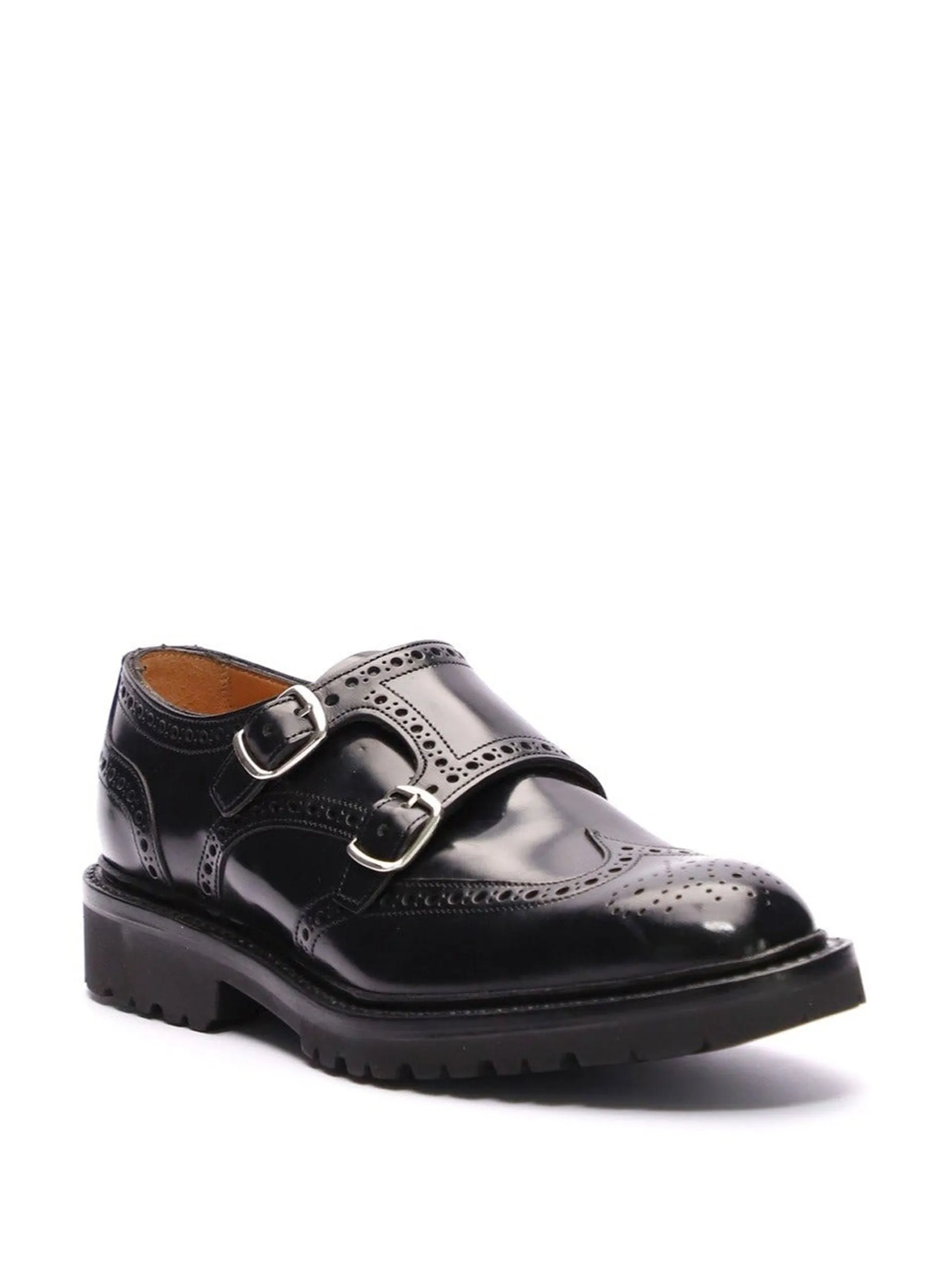 Black Virginia Double Monk shoes