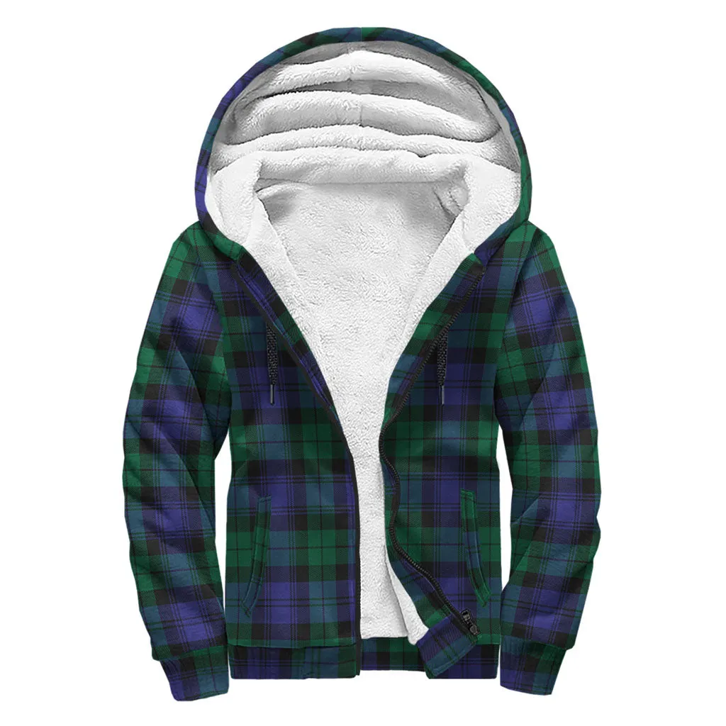 Black Watch Modern Tartan Sherpa Hoodie