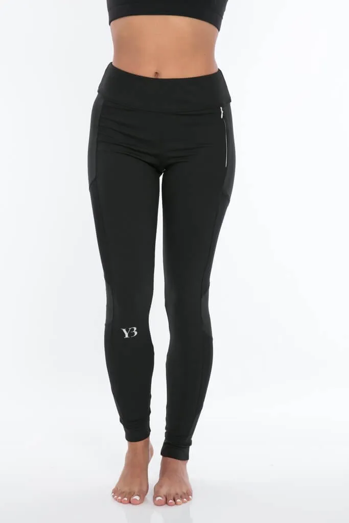 Black YB Leggings w/ Phone Sleeve