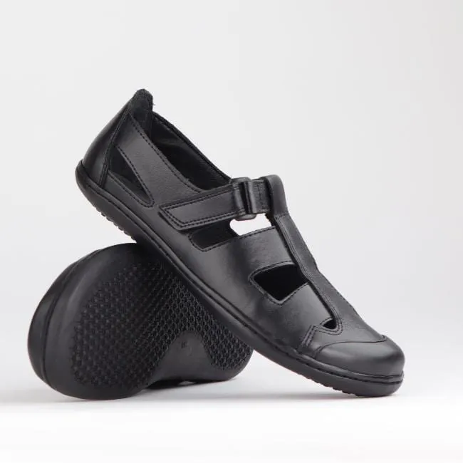 Boys School Sandal in Black Sizes 34 - 38 - 7817