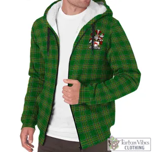 Bradstreet Irish Clan Tartan Sherpa Hoodie with Coat of Arms