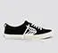 CATIBA Low Black Suede Ivory Logo Sneaker Men