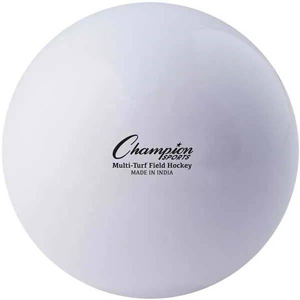 Champion Sports Multi-Turf Field Practice Hockey Balls White