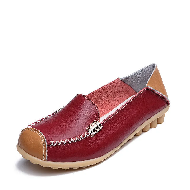 Cilool Ballerina Casual Flat Shoes Slip On Loafers