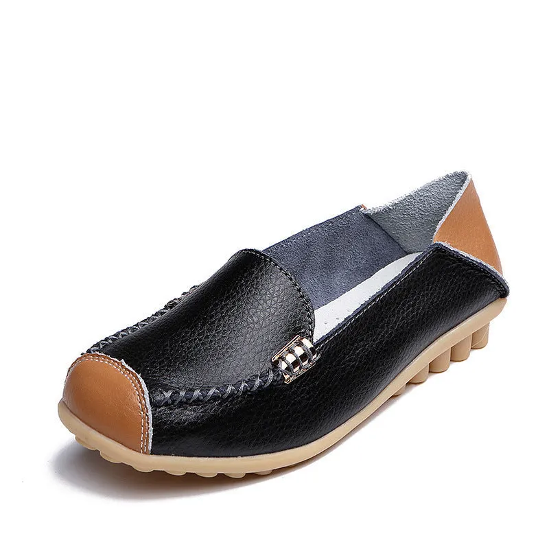 Cilool Ballerina Casual Flat Shoes Slip On Loafers