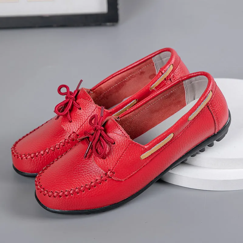 Cilool Genuine Leather Fashion Women Flats